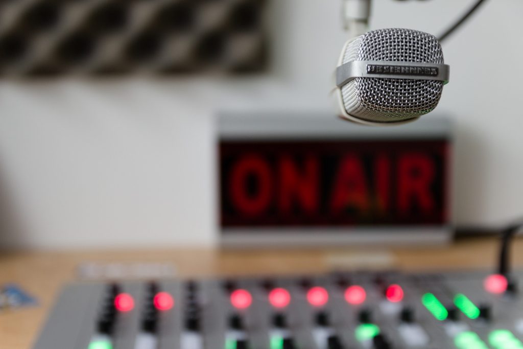 Radio recording desk