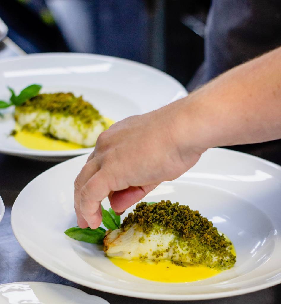 Chef preparing food