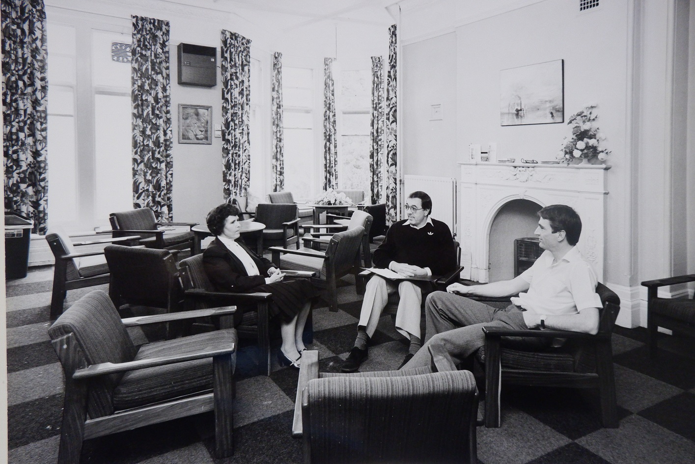 Lounge at Broadway Lodge in the 1970's 