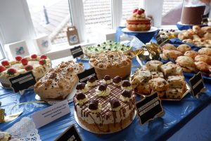 Cakes at the Broadway Lodge bake sale